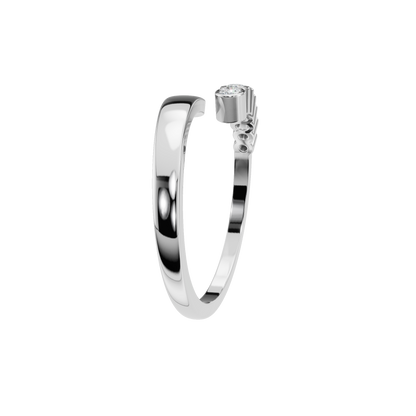 ROUND BEZEL WEDDING BAND - M&D Signature Jewels