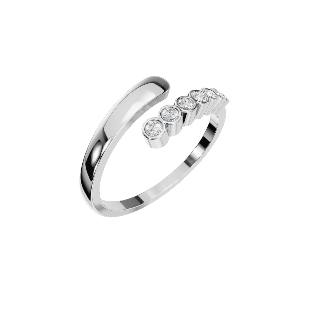 ROUND BEZEL WEDDING BAND