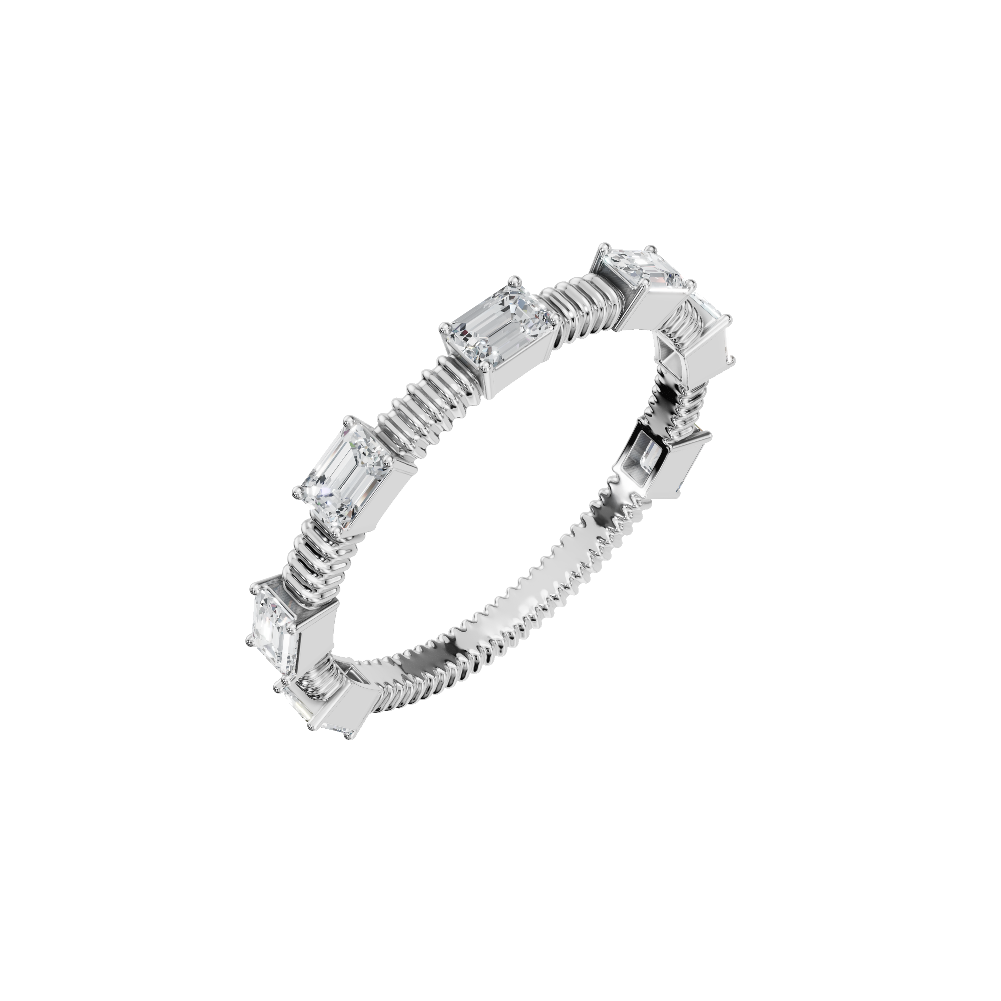 BAGUETTE WEDDING BAND