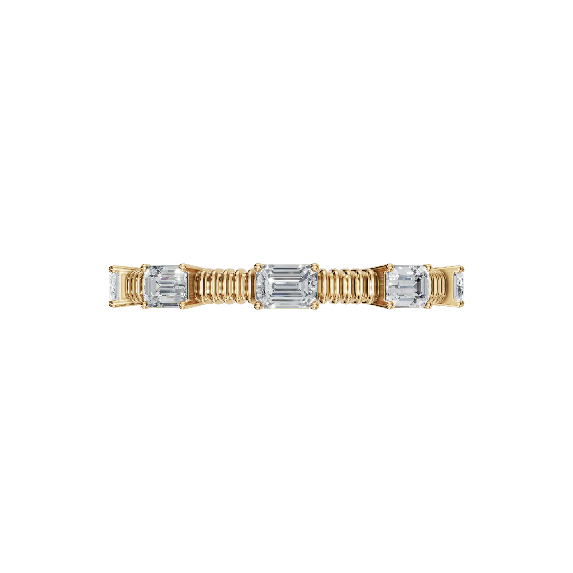 BAGUETTE WEDDING BAND