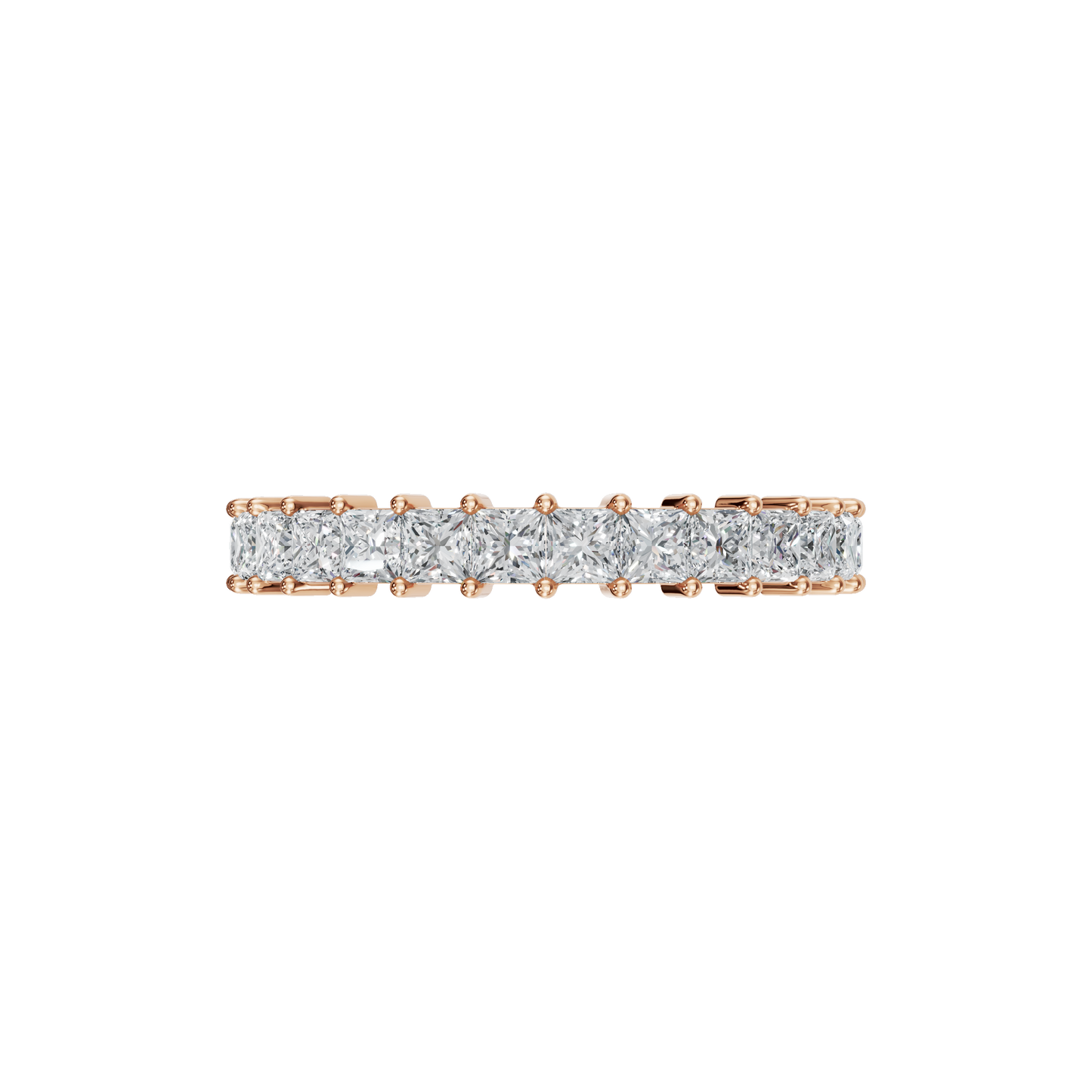 PRINCESS HALF ETERNITY WEDDING BAND - M&D Signature Jewels
