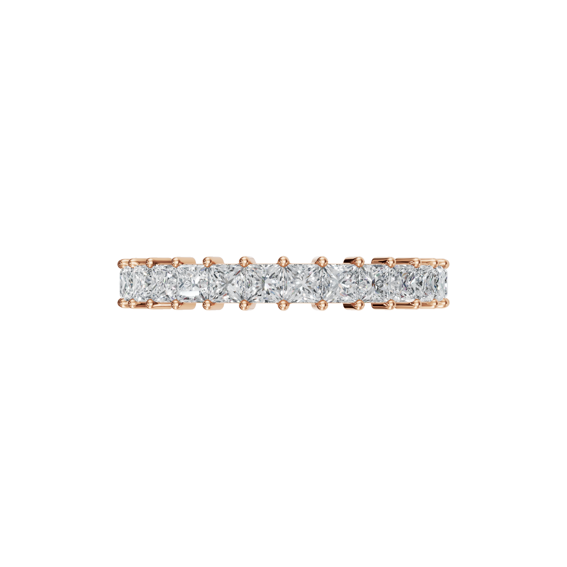 PRINCESS HALF ETERNITY WEDDING BAND - M&D Signature Jewels