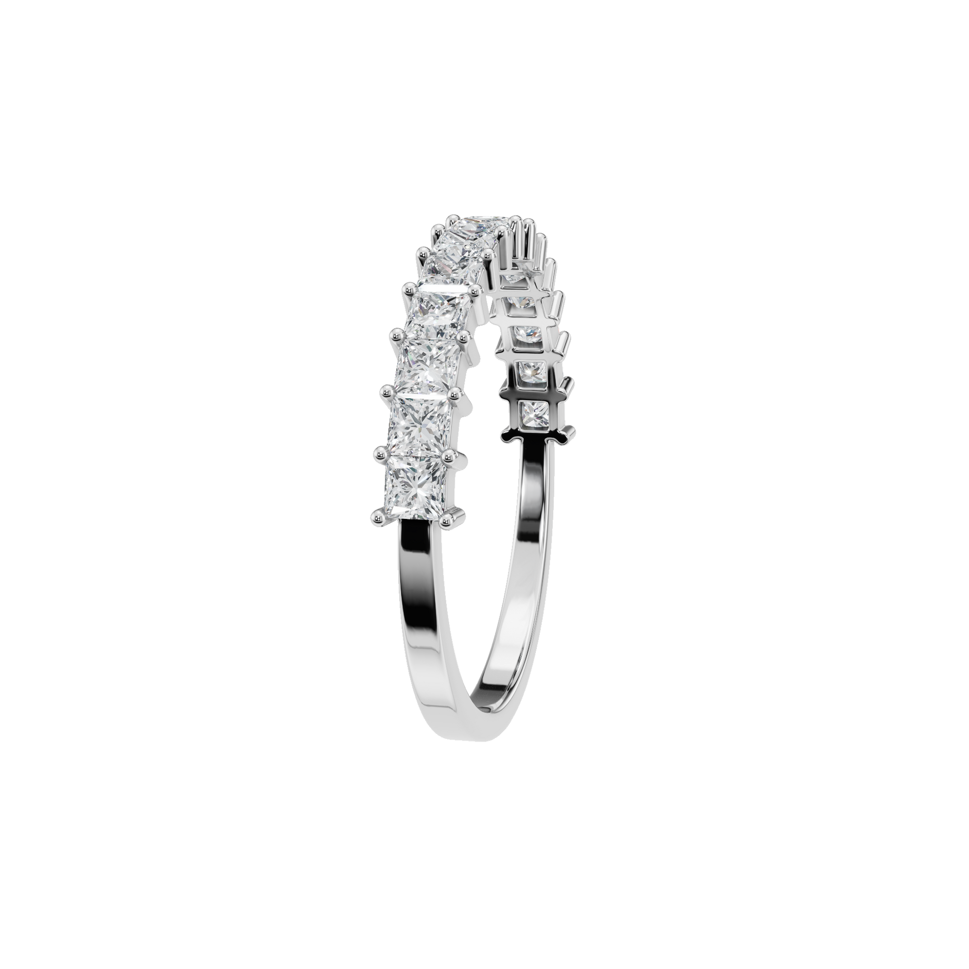 PRINCESS HALF ETERNITY WEDDING BAND - M&D Signature Jewels