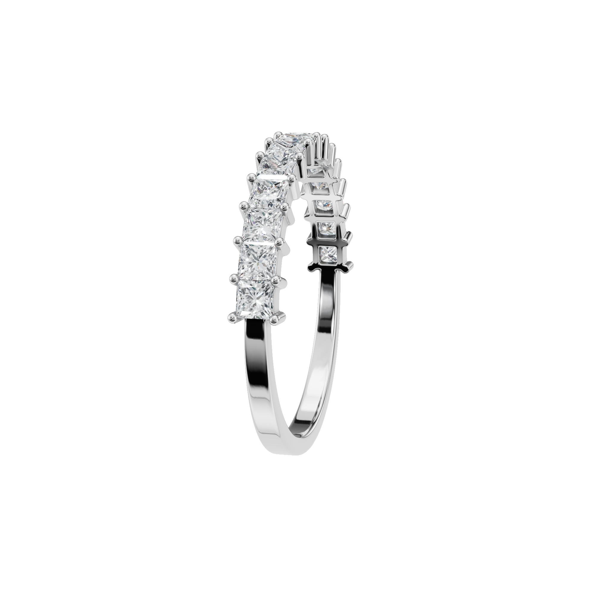 PRINCESS HALF ETERNITY WEDDING BAND