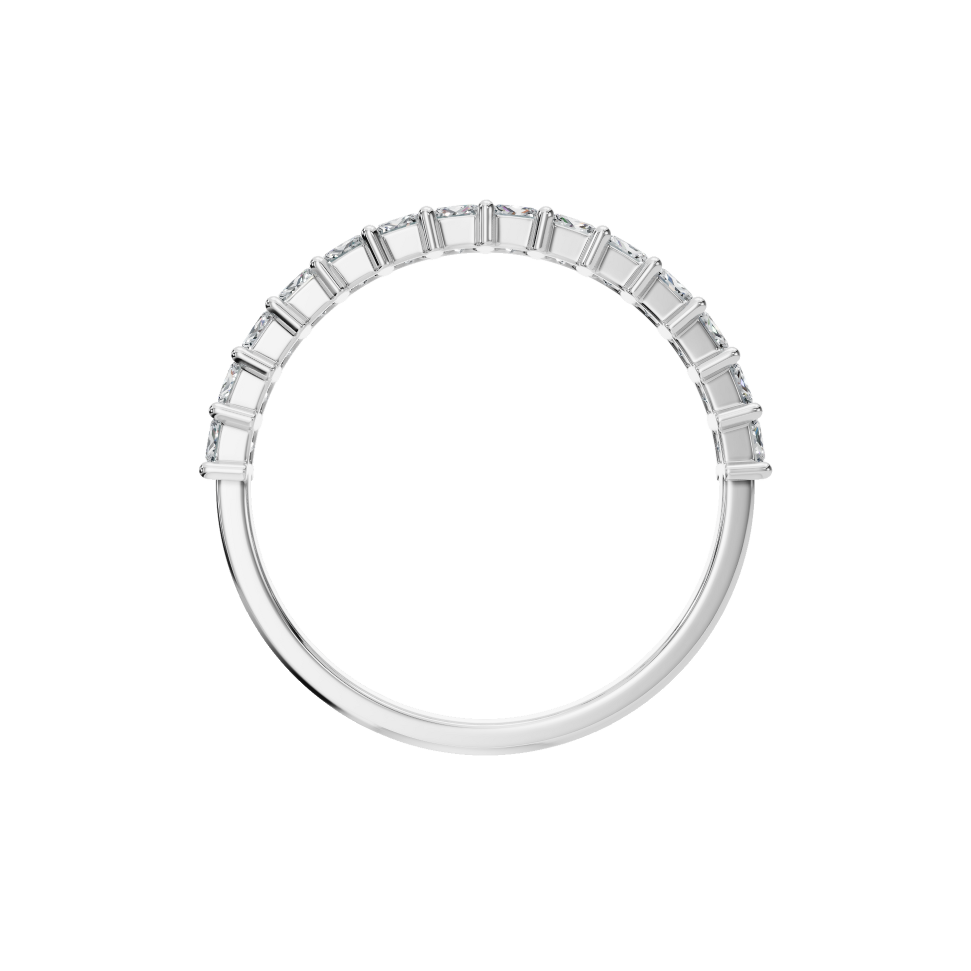 PRINCESS HALF ETERNITY WEDDING BAND - M&D Signature Jewels