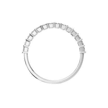PRINCESS HALF ETERNITY WEDDING BAND - M&D Signature Jewels