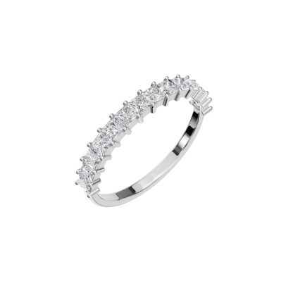 PRINCESS HALF ETERNITY WEDDING BAND - M&D Signature Jewels