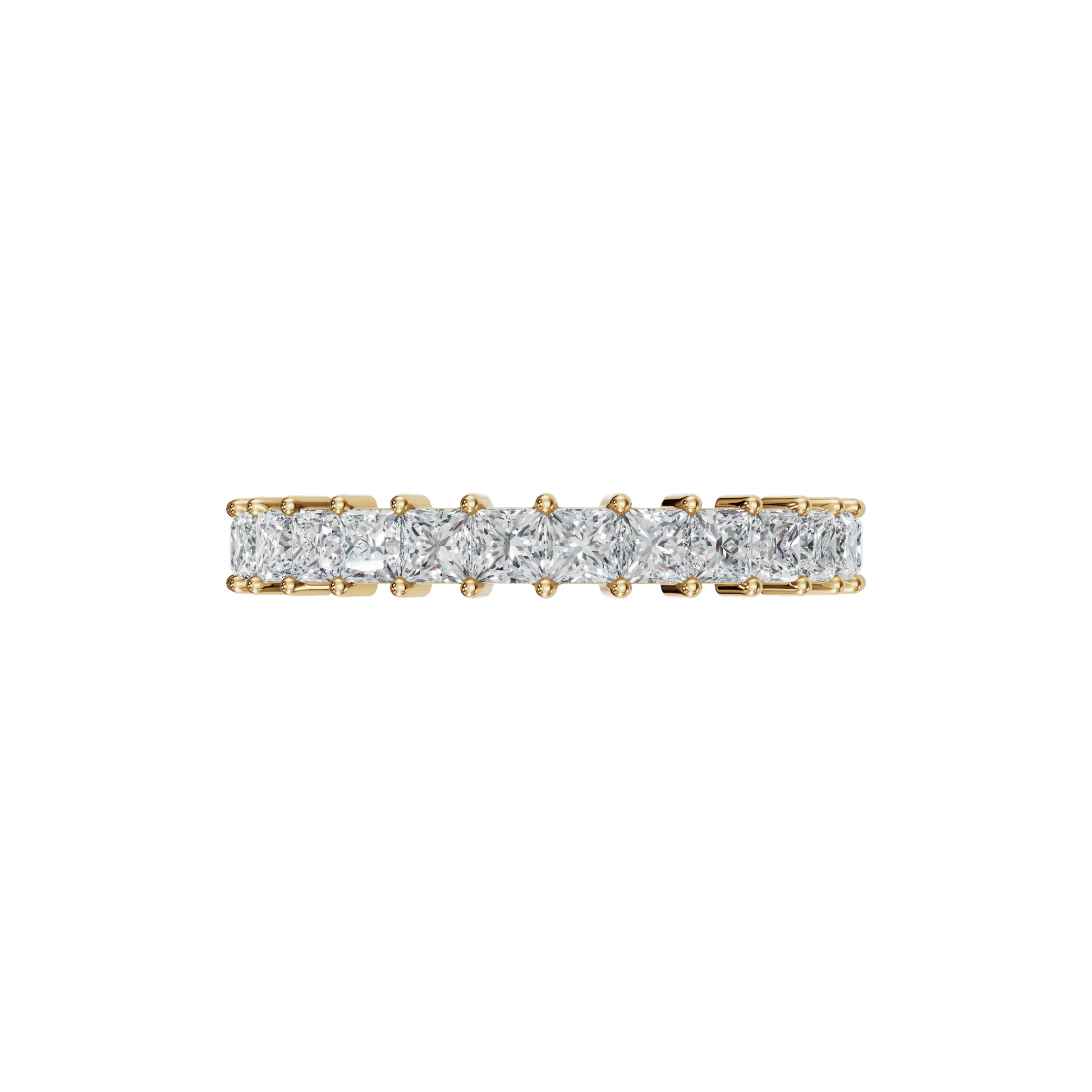 PRINCESS HALF ETERNITY WEDDING BAND - M&D Signature Jewels