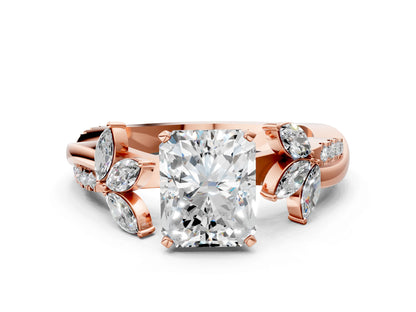 RADIANT FLORAL NATURE INSPIRED CHANNEL RING - M&D Signature Jewels