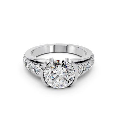 ROUND BEZEL PAVE RING