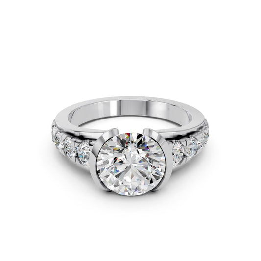 ROUND BEZEL PAVE RING