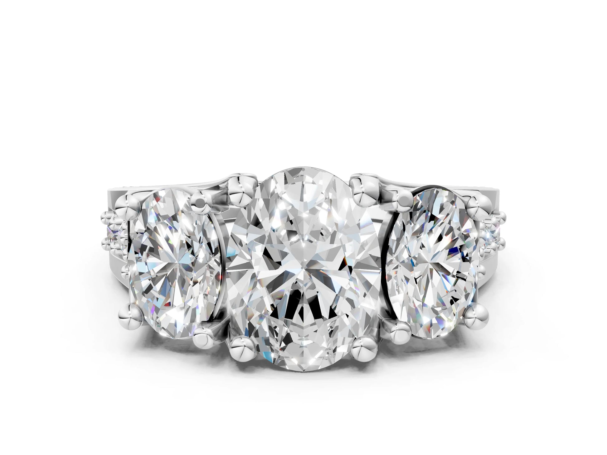 OVAL 3 STONE RING - M&D Signature Jewels