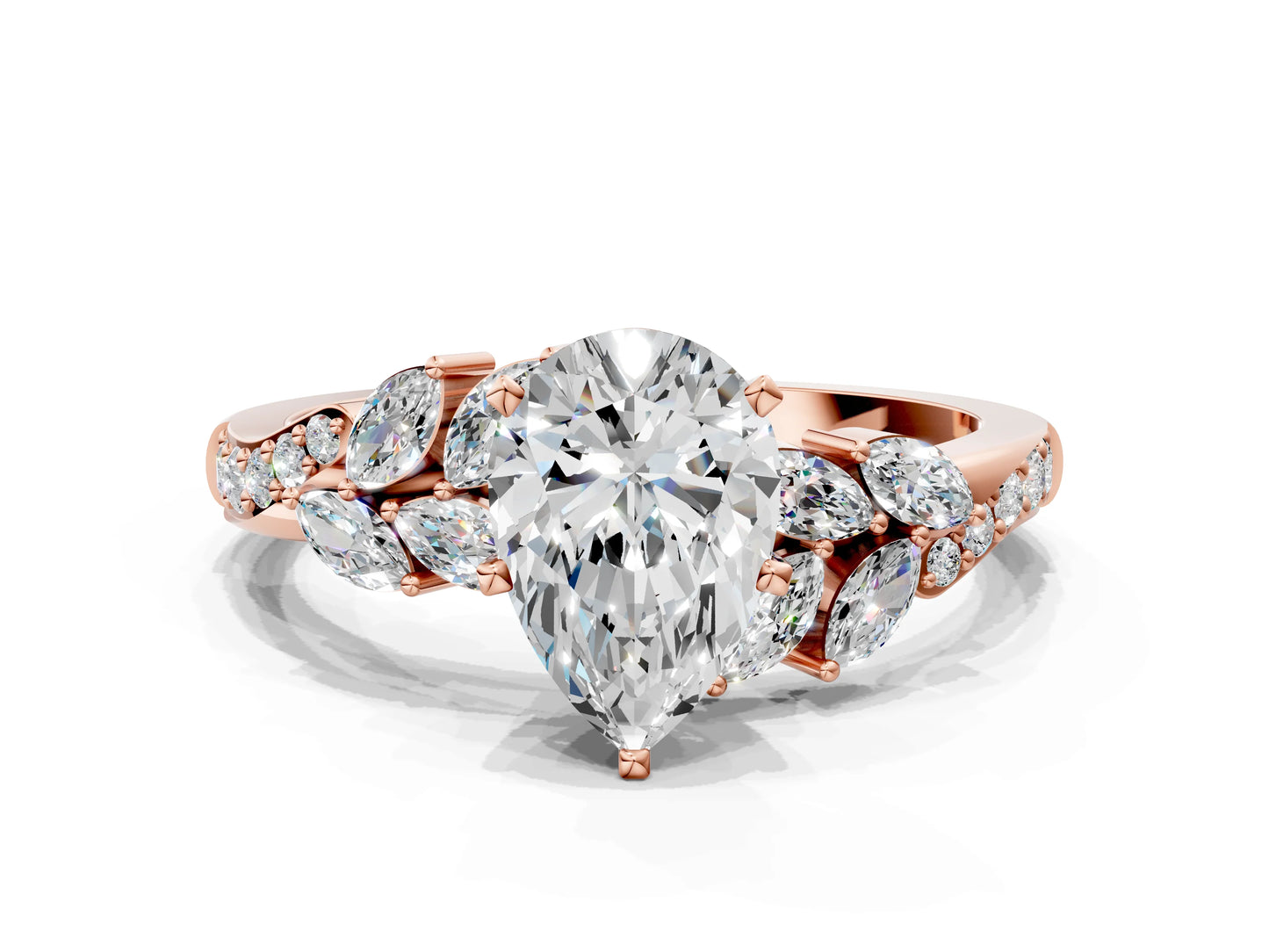 PEAR NATURE INSPIRED  RING - M&D Signature Jewels
