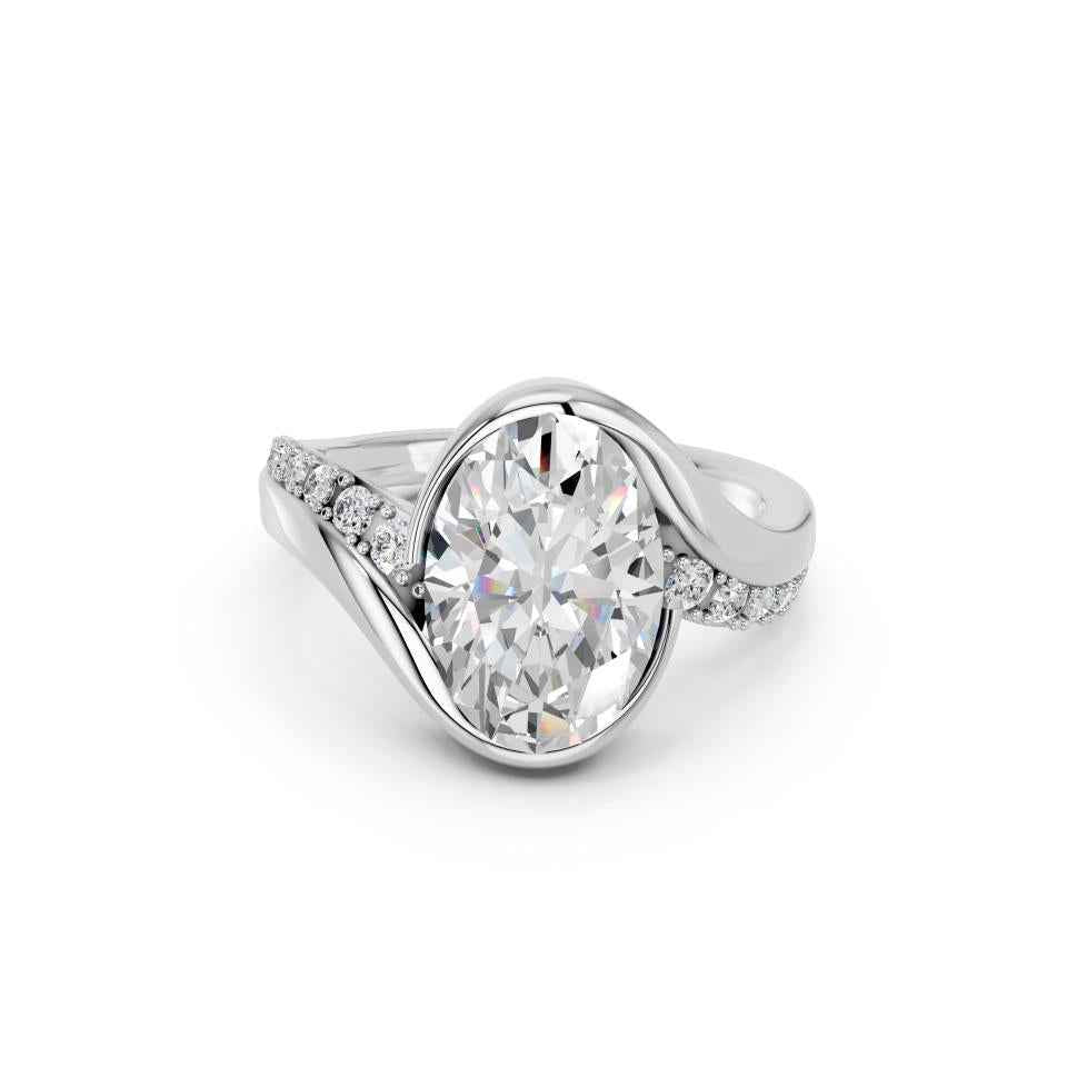 OVAL PAVE RING