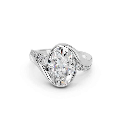 OVAL PAVE RING