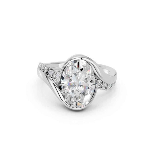 OVAL PAVE RING