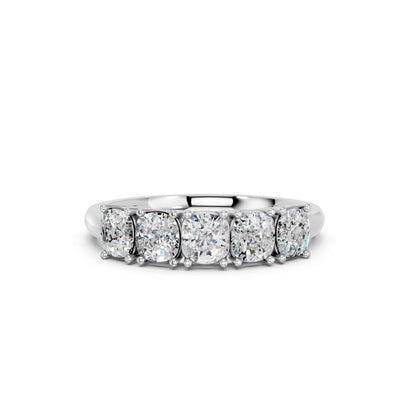 5 STONE CUSHION BAND