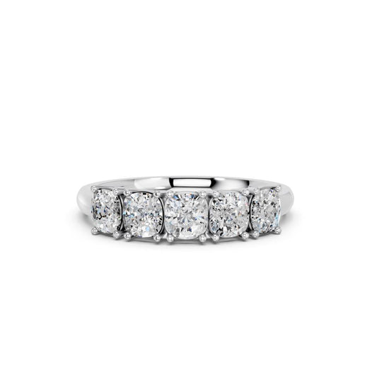 5 STONE CUSHION BAND