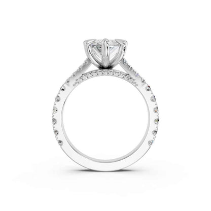 MARQUISE SPLIT SHANK WITH PAVE STONE