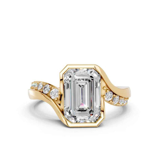 EMERALD PAVE RING