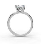 ASSCHER HIDDEN HALO RING