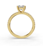 ASSCHER PAVE RING