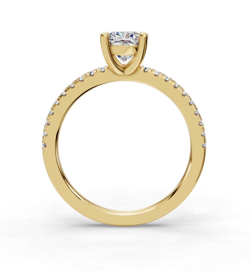 CUSHION PAVE RING