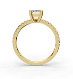 EMERALD PAVE RING