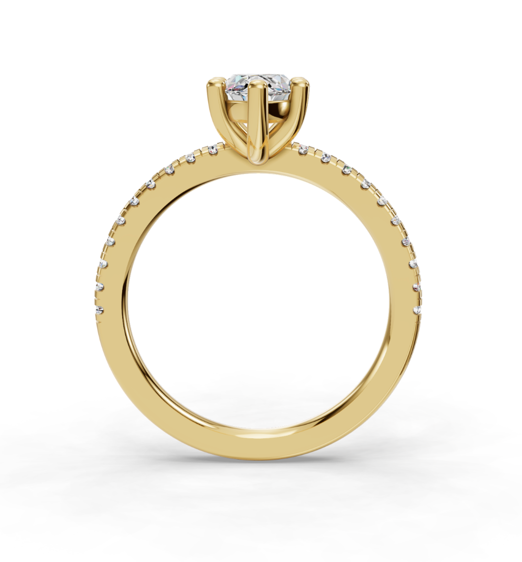 MARQUISE PAVE RING