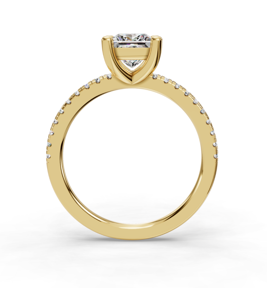 PRINCESS PAVE RING
