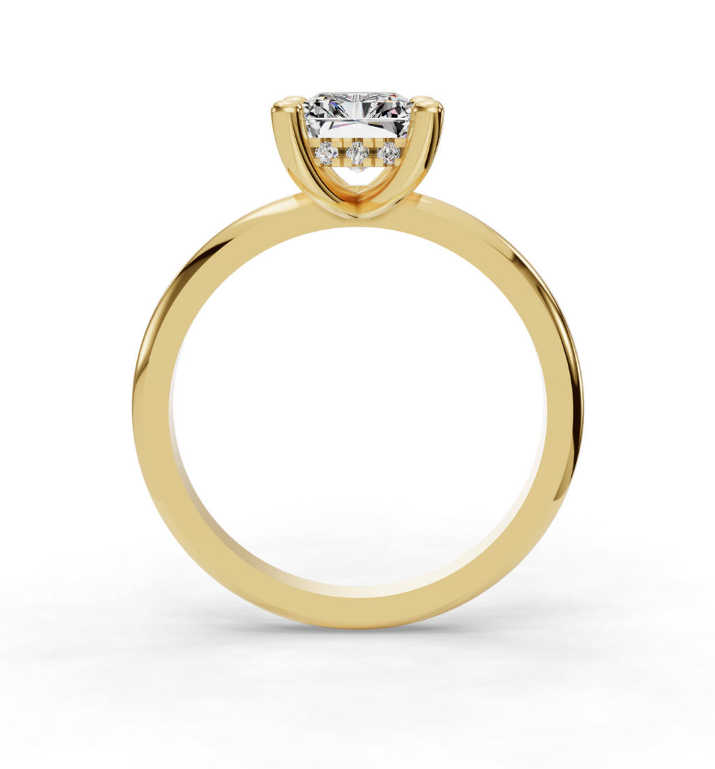 RADIANT HIDDEN HALO RING