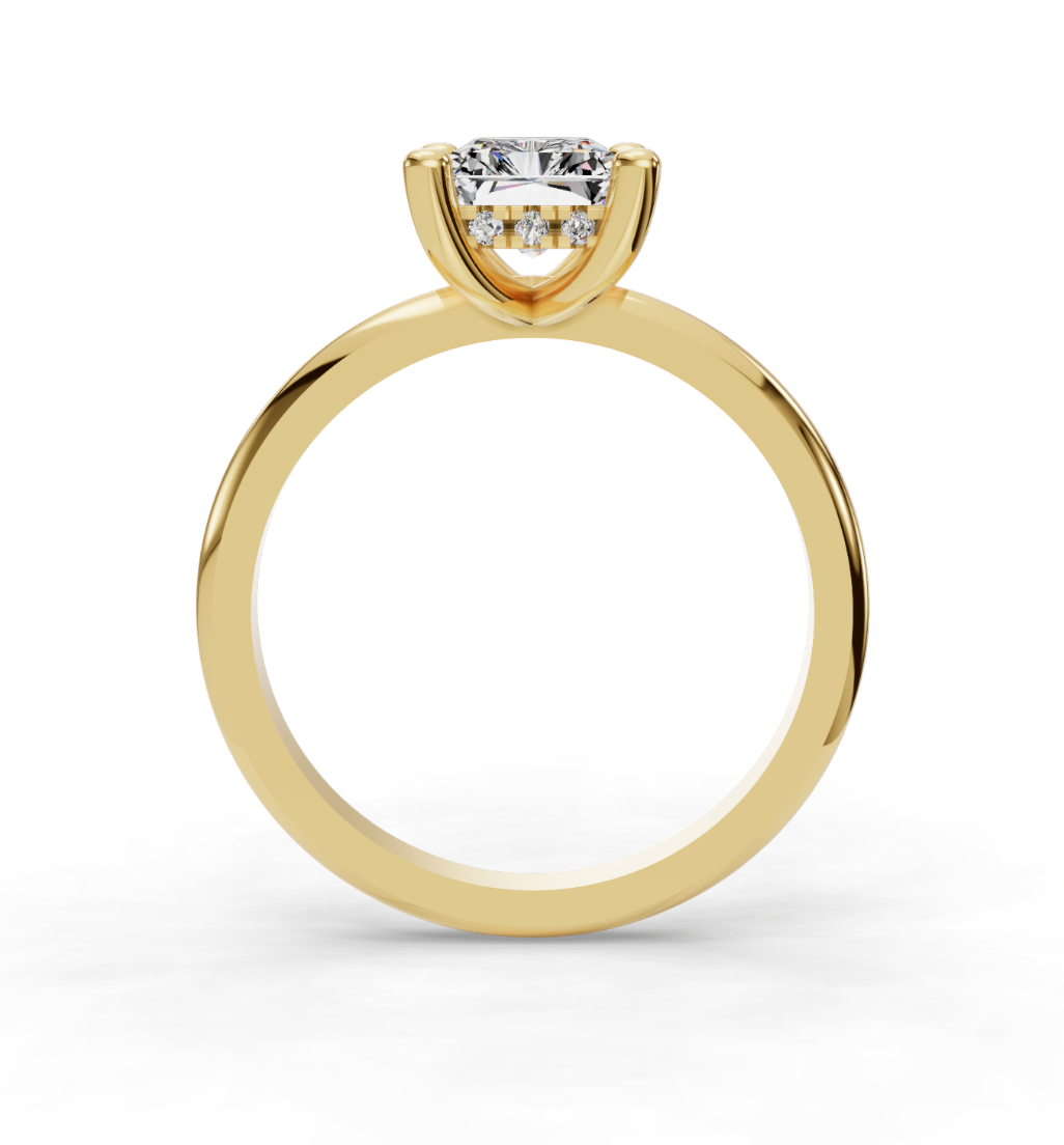 RADIANT HIDDEN HALO RING
