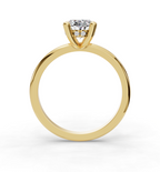 OVAL HIDDEN HALO RING