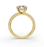 RADIANT PAVE WITH HIDDEN HALO RING