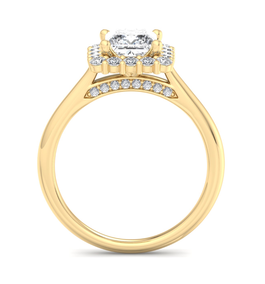 PRINCESS HALO WITH HIDDEN HALO RING