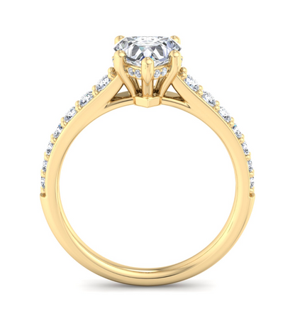 HEART PAVE WITH HIDDEN HALO RING