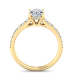 OVAL PAVE WITH HIDDEN HALO RING