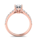 PEAR PAVE WITH HIDDEN HALO RING