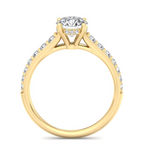 ROUND PAVE WITH HIDDEN HALO RING