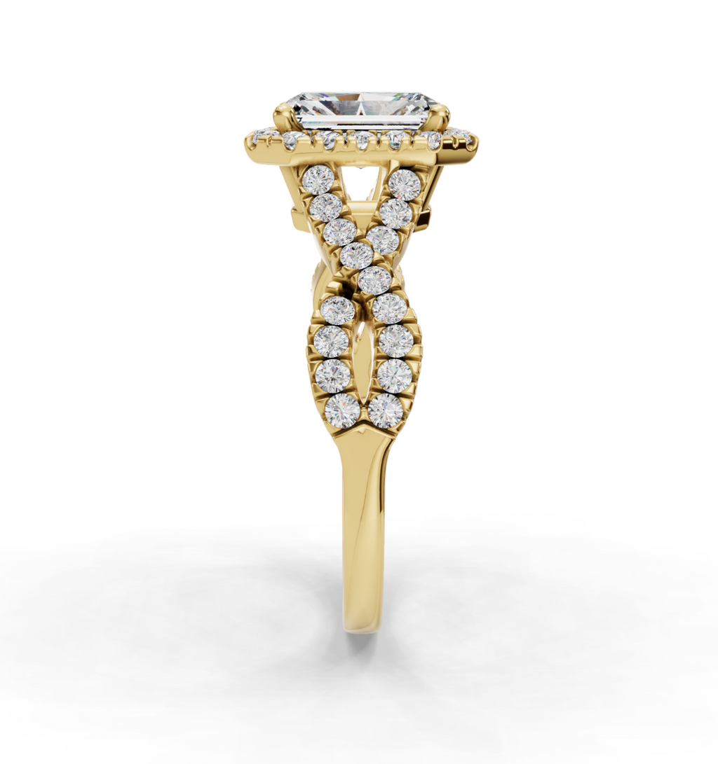 RADIANT NATURE INSPIRED HALO RING