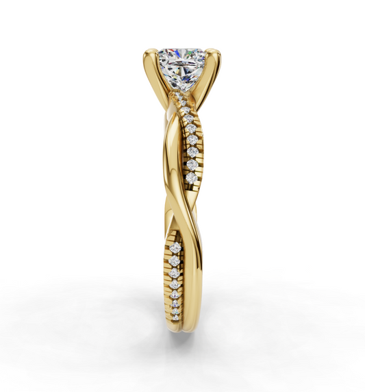 CUSHION NATURE INSPIRED  RING