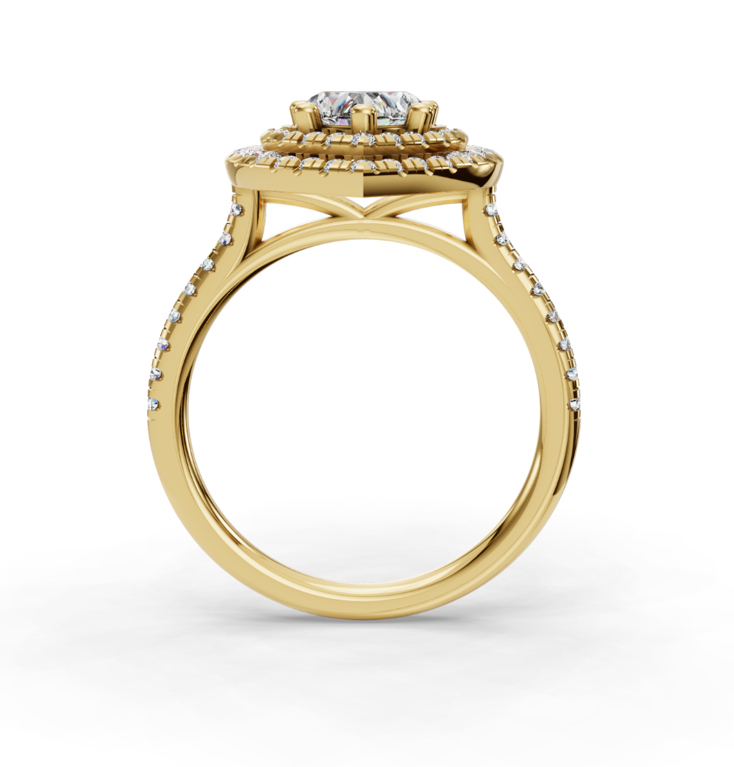 HEART HALO WITH PAVE RING