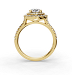 OVAL HALO WITH PAVE RING