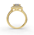 PRINCESS HALO WITH PAVE RING