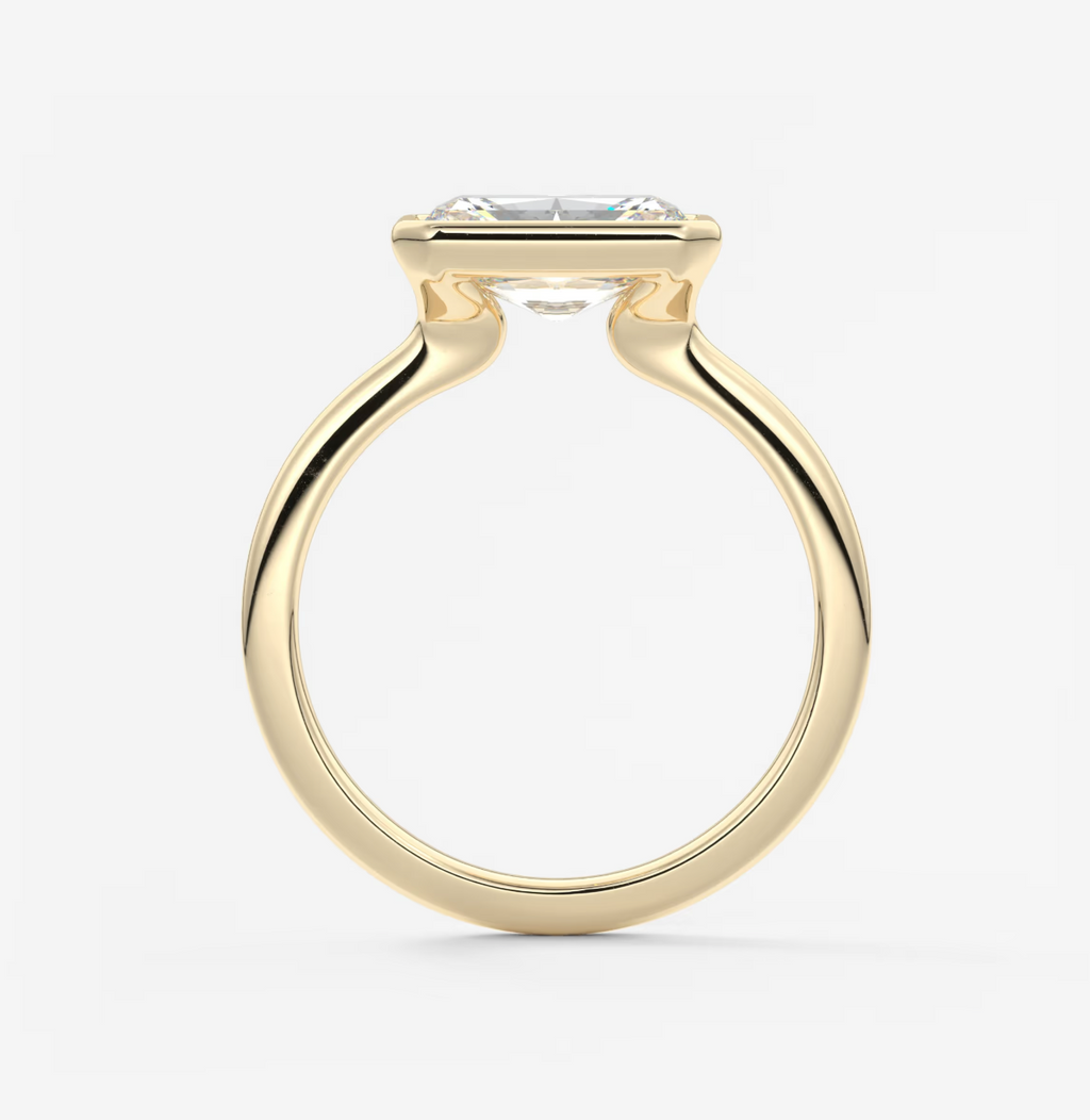 RADIANT EAST WEST WITH BEZEL RING