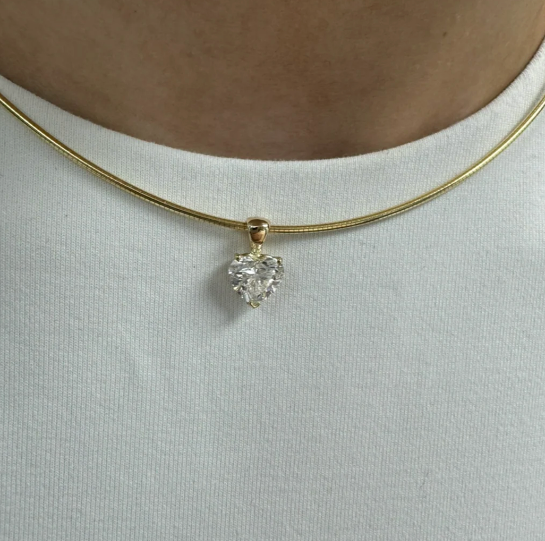 HEART OMEGA NECKLACE