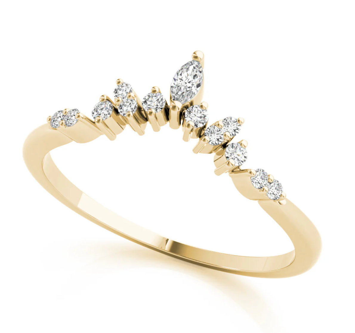 MARQUISE WEDDING BAND