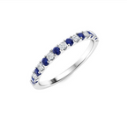 Sapphire and Diamond Wedding Ring