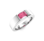 Pink Tourmaline Wedding Ring