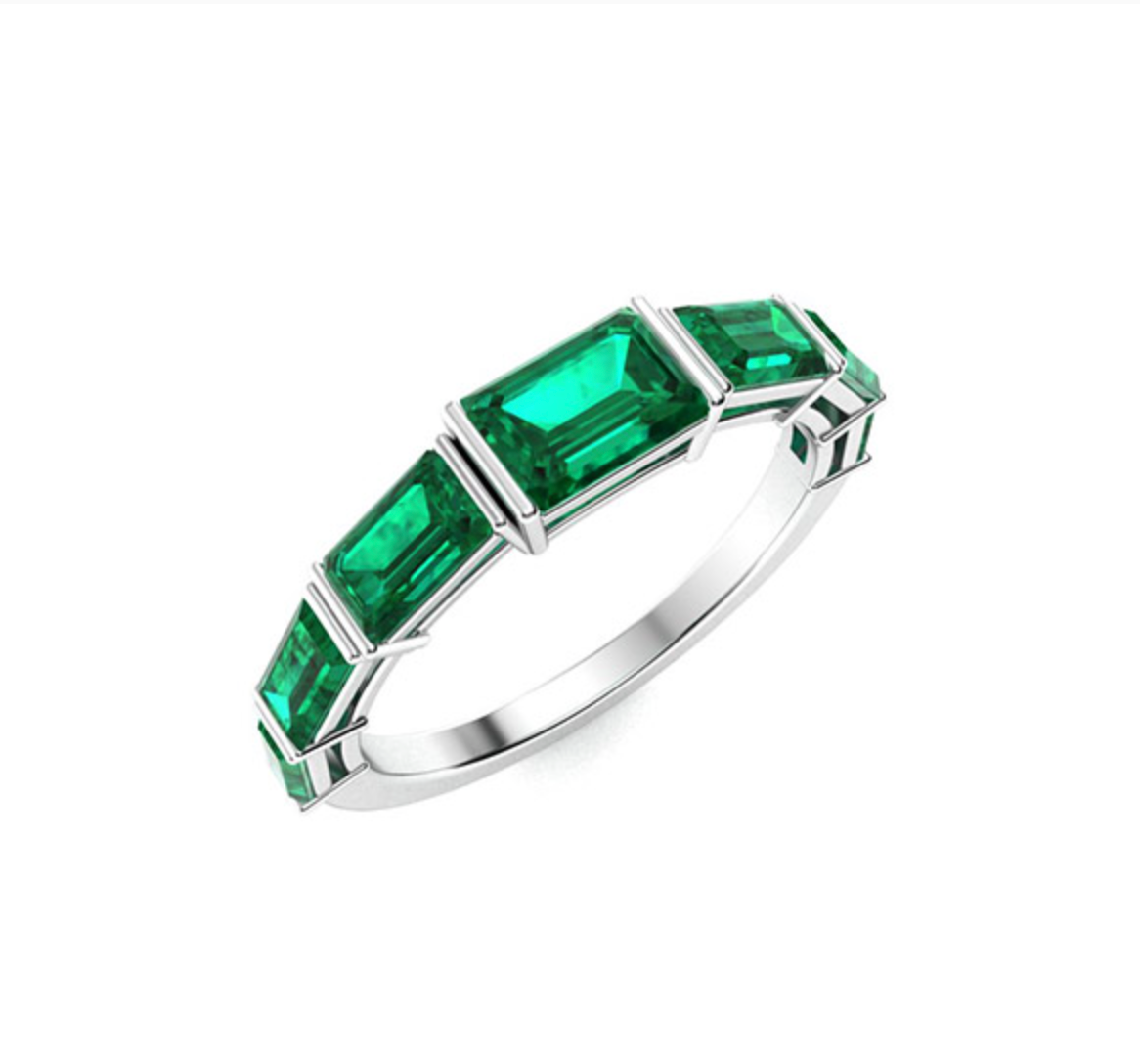 Emerald Wedding Ring